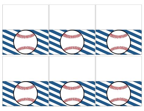 Printable Baseball Tags